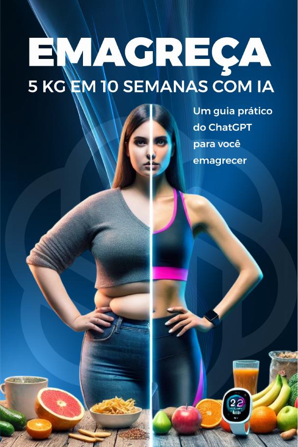 Capa do material Emagreça 5 kg em 10 semanas com IA, do Dr. Rafael Bafuni